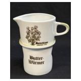(H)  Ceramic Butter Warmer Butterblume