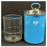 (L) Kuhn Rikon Non Stick Stockpot Blue w / Lid &