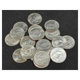 (SC) 20 Assorted Kennedy Half Dollars