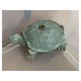 (FL)  Plastic Tote and Contents  Including Turtle
