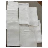 (D) Several Embroidered Cloth Napkins As Pictured