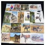 (K) 18 - 1905-1937 Burro/Donkey Postcards