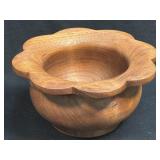 (M) Wood Turned Handcrafted Decorative Walnut