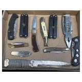 (K) 11 Assorted Knives As Pictured