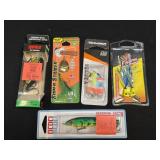 (L) 5 Assorted Fishing Lures As Pictured