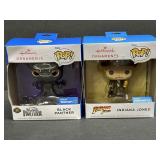 (D) 2 Hallmark Ornaments Black Panther and