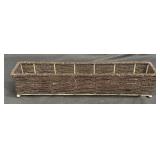 (I) 6 Votive Battery Candle Holder Basket