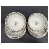 (J) 12 Snowman Christmas Bowls