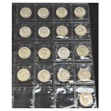 (SC) 17 Clad Half Dollars 40% Silver