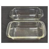 (H) 2 Pyrex Loaf Pans