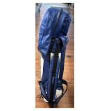 (F) Harry Davis TearDrop Golf Bag with 3 Clubs as