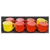 (L) Set of 8 Vintage Federal Stacking Coffee Mugs