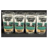 (L) Set of 4 Vintage 1983 Official Kentucky Derby