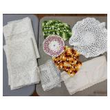 (D) Lace Curtains, Pot Holders and Doilies As