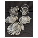 (I) 8 Pc Shell Shaped Serving Dishes as