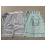 (D) 2 Vintage Aprons