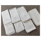(D) Several Embroidered Cloth Napkins As Pictured