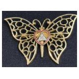 (J) Vintage ï¿½Women Of the Mooseï¿½ Butterfly Pin