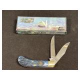 (SC) Frost Cutlery Ocoee River Saddlehorn Knife