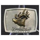 (SC) 1985 Remington Belt Buckle ï¿½Bugling Elkï¿½ By