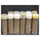(SC) 11 Rolls Of Wheat Pennies Unlooked