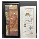 (D) 2 pc Wall Decor as Pictured