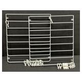 (D) 2 pc Plastic Coated Wire Organizer with