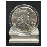 (SC) 1963-D Franklin Silver Half Dollar 90%
