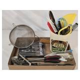 Assorted Kitchen Utensils & Container