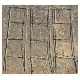 3 Square Folding Wire Tomato Cages 42" Tall
