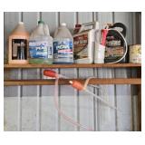 Shelf Contents- Lotion, Antifreeze, Kerosene