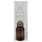 Vintage Canning Jar Oil Lamp 16" Tall