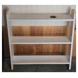 White Wooden 3-Tier Shelf 32"L 7"W 33"T