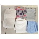 3 Shower Curtains & 2 Round Table Cloths