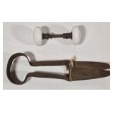 Vintage Porcelain Door Knobs & Shears
