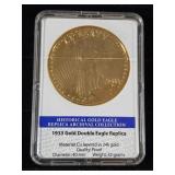 1933 Gold Double Eagle Replica Layered in 24K