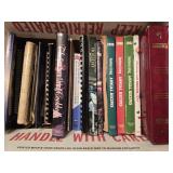 Box of Various Cookbooks