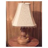 Wooden Base Lamp 19½"