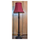 22" Metal Pedestal Lamp