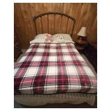 Full Size Bed w/ Bronze Metal Headboard