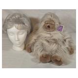 Head Model w/ Wig & Plush Animal
