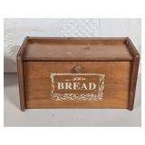 Wooden Breadbox 15¾"L 8"D 8"T