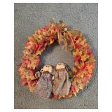 16" Homemade Fall Wreath