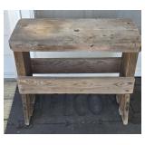 Wooden Stool 20½"L 9"W 18"T