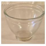 Heavy Glass Mixing Bowl 8¼"W 6¼"T