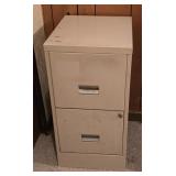 2-Drawer Metal Filing Cabinet 15"W 18"D 29"T