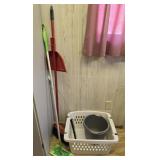 Clothes Basket, Bucket, Broom, Swiffer & Brush