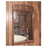 Wood Framed Mirror 42"T 23½"W