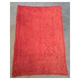 Burgundy Fleece Throw 50"x 71"