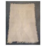 Woven Knit Throw w/ Heart Patterns 46"x 67"